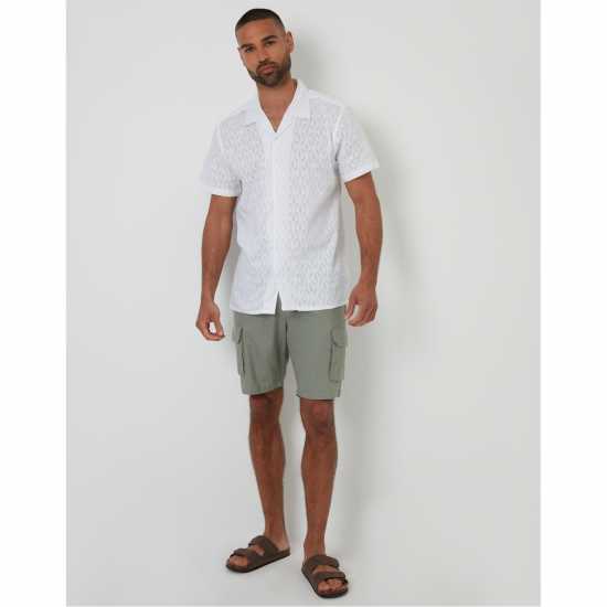 Threadbare Sht Ss Acot Sn99 White Мъжки ризи