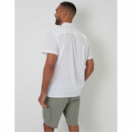 Threadbare Sht Ss Acot Sn99 White Мъжки ризи