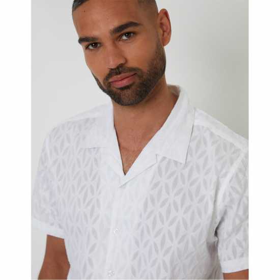 Threadbare Sht Ss Acot Sn99 White Мъжки ризи