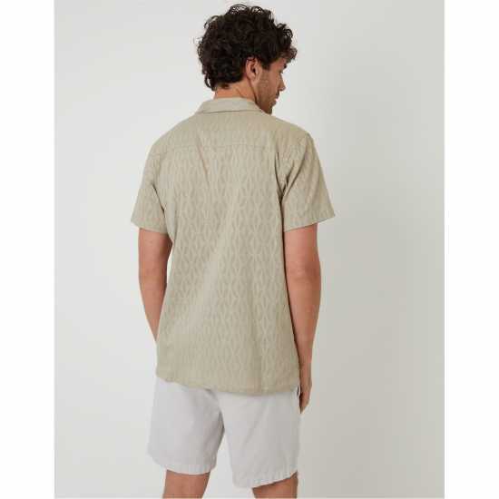 Threadbare Sht Ss Acot Sn99 Stone Мъжки ризи