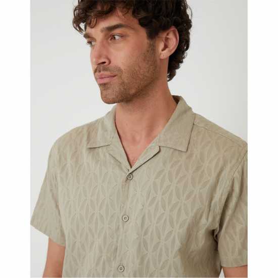 Threadbare Sht Ss Acot Sn99 Stone Мъжки ризи