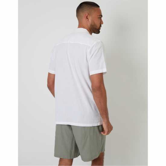 Мъжки ризи Threadbare Sht Ss Urmston Sn99 White Threadbare Sht Ss Urmston Sn99 White Мъжки ризи