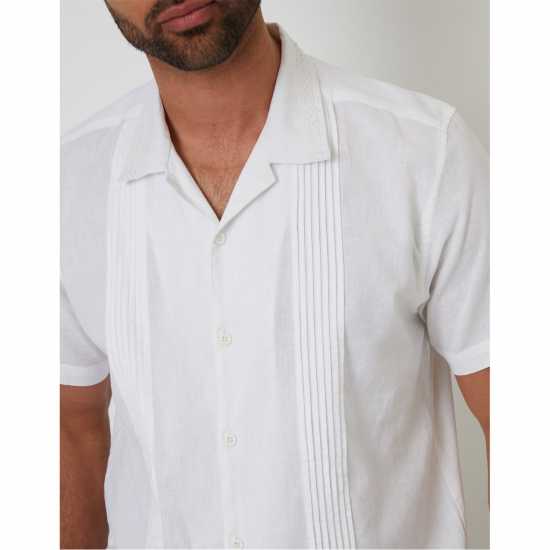 Мъжки ризи Threadbare Sht Ss Urmston Sn99 White Threadbare Sht Ss Urmston Sn99 White Мъжки ризи