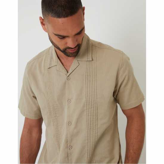 Threadbare Sht Ss Urmston Sn99 Stone Мъжки ризи