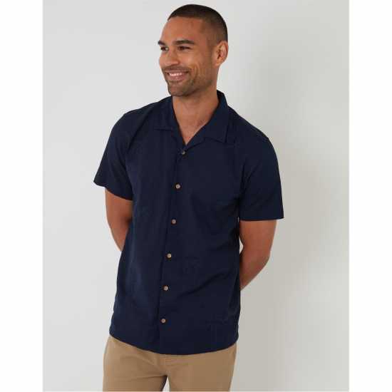 Threadbare Sht Ss Sago Sn99 Navy Мъжки ризи