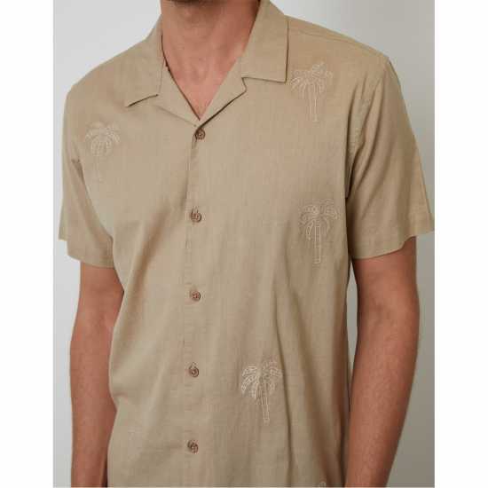 Threadbare Sht Ss Sago Sn99 Stone Мъжки ризи