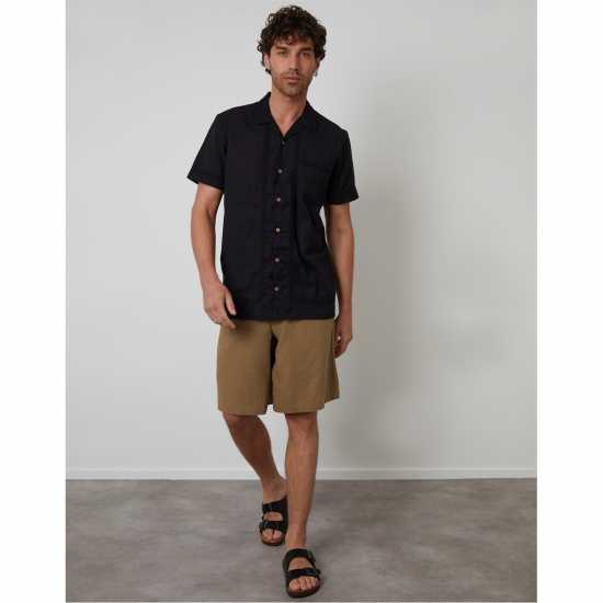 Threadbare Sht Ss Worden Sn99 Black Мъжки ризи