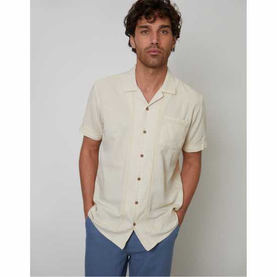 Threadbare Sht Ss Worden Sn99 Natural Мъжки ризи