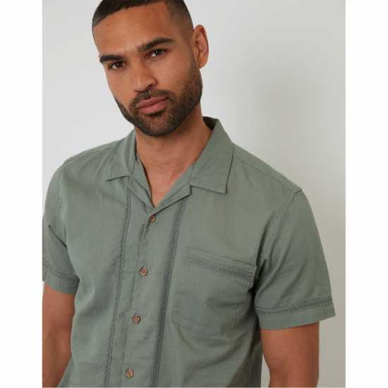 Threadbare Sht Ss Worden Sn99 Sage Мъжки ризи