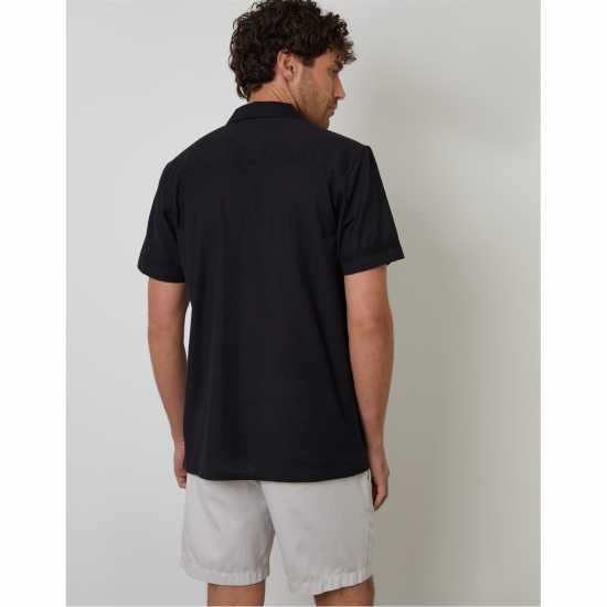 Threadbare Sht Ss Rallie Sn99 Black Мъжки ризи