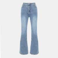 Split Back Flare Jean  