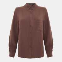 Риза С Дълъг Ръкав Soft Crepe Long Sleeve Shirt  