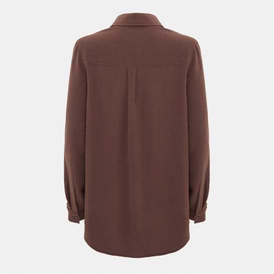 Риза С Дълъг Ръкав Soft Crepe Long Sleeve Shirt  