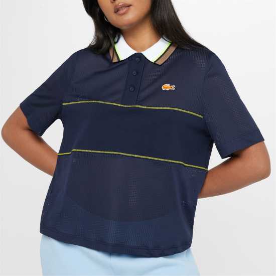 Lacoste Short Sleeve Polo Navy 166 Holiday Essentials