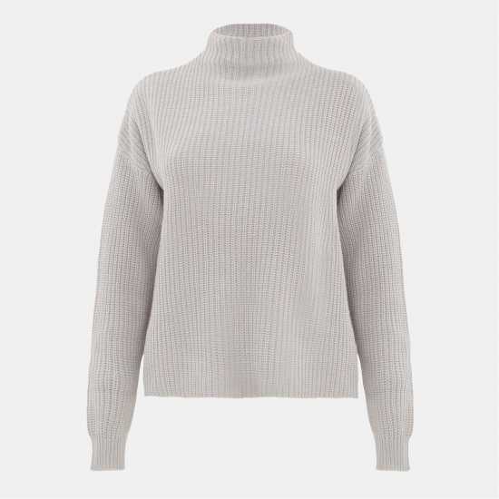 Плетен Пуловер I Saw It First High Neck Knit Jumper Сиво 