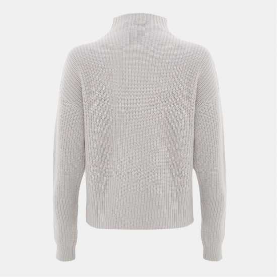 Плетен Пуловер I Saw It First High Neck Knit Jumper Сиво 