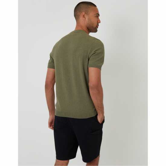 Threadbare Men's Davenfield Knitted T-Shirt Шафран Threadbare Men's Davenfield Knitted T-Shirt Шафран