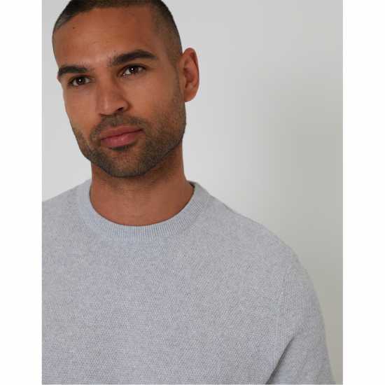 Threadbare Men's Welsh Knitted Top Светло сив марл 