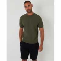 Threadbare Men's Welsh Knitted Top Хаки 