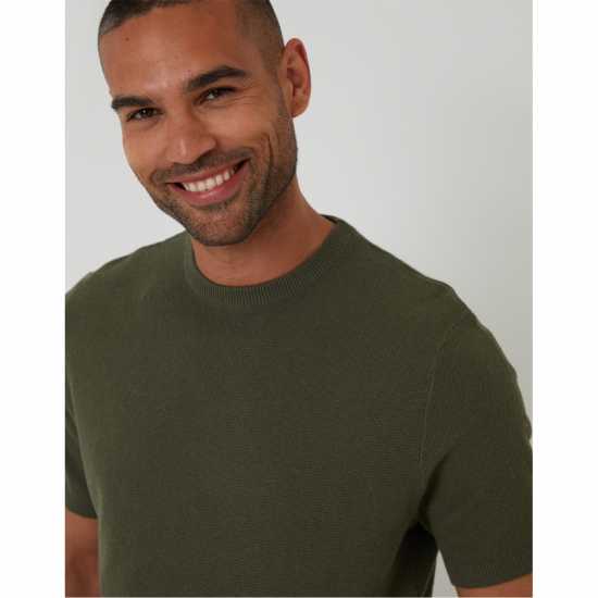 Threadbare Men's Welsh Knitted Top Хаки 