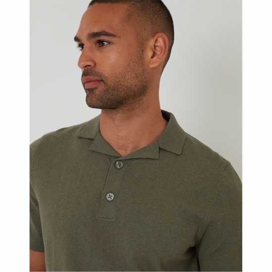 Threadbare Polo Alwin Knitted Top Тъмно салвия Threadbare Polo Alwin Knitted Top Тъмно салвия