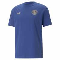 Puma Manchester City Cny Training T-Shirt Adults Blazing Blue Мъжки ризи