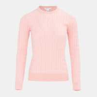 Miso Baby Cable Jumper Women Pink Miso Baby Cable Jumper Women Pink