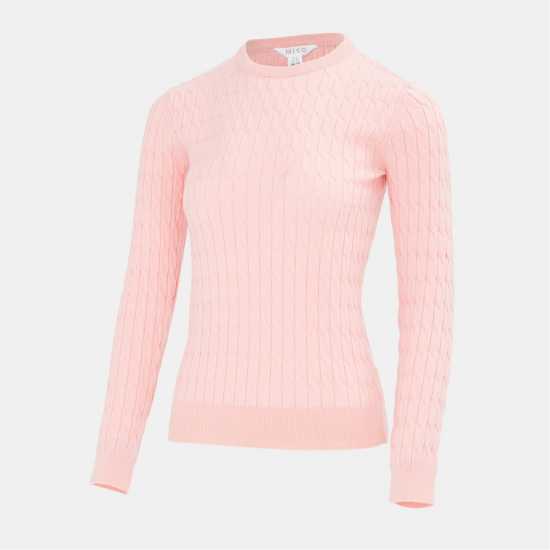 Miso Baby Cable Jumper Women Pink 