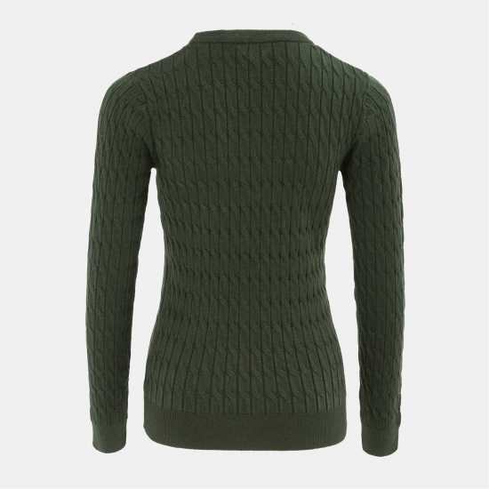 Miso Baby Cable Jumper Women Dark Green Miso Baby Cable Jumper Women Dark Green
