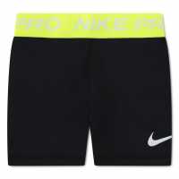 Nike Спортни Шорти Girls' Pro Performance Shorts Black/Volt 