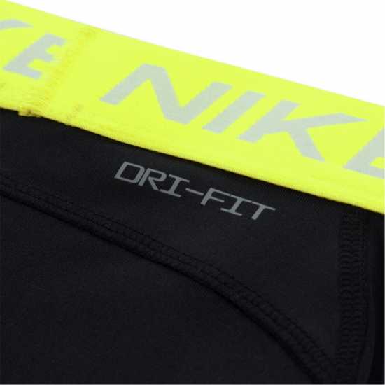 Nike Спортни Шорти Girls' Pro Performance Shorts Black/Volt 