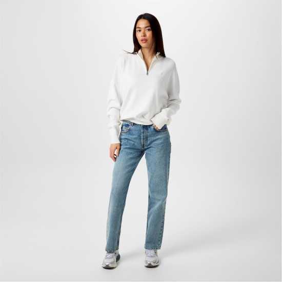 Дамски пуловери и жилетки Плетен Пуловер Jack Wills Quarter Zip Knit Jumper Винтажно бяло Плетен Пуловер Jack Wills Quarter Zip Knit Jumper Винтажно бяло Дамски пуловери и жилетки