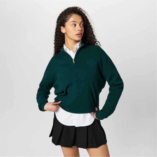Дамски пуловери и жилетки Плетен Пуловер Jack Wills Quarter Zip Knit Jumper Тъмно зелено Плетен Пуловер Jack Wills Quarter Zip Knit Jumper Тъмно зелено Дамски пуловери и жилетки
