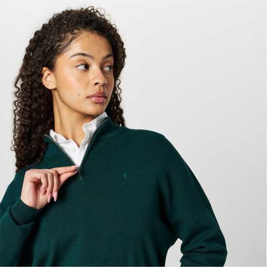 Дамски пуловери и жилетки Плетен Пуловер Jack Wills Quarter Zip Knit Jumper Тъмно зелено Плетен Пуловер Jack Wills Quarter Zip Knit Jumper Тъмно зелено Дамски пуловери и жилетки