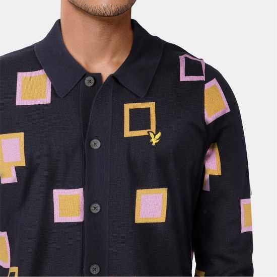 Lyle And Scott Плетена Жилетка Men's Square Knitted Cardigan  