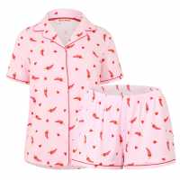 Urban Threads Women's Short Sleeve Pyjama Set  