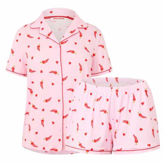 Urban Threads Women's Short Sleeve Pyjama Set  