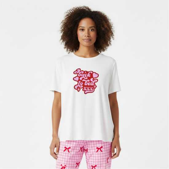 Urban Threads Women's Short Sleeve Pyjama Set  