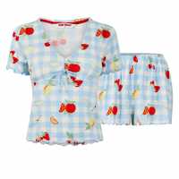 Urban Threads Women's Short Sleeve Pyjama Set  