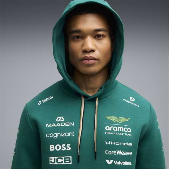 Puma X Aston Martin F1® Replica Hoodie Adult Unisex Puma X Aston Martin F1® Replica Hoodie Adult Unisex