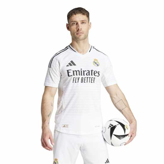 Футболни отбори и стоки Adidas Домакинска Футболна Фланелка Real Madrid Authentic Home Shirt 2024 2025 Adults Adidas Домакинска Футболна Фланелка Real Madrid Authentic Home Shirt 2024 2025 Adults Футболни отбори и стоки