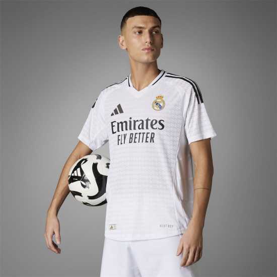 Футболни отбори и стоки Adidas Домакинска Футболна Фланелка Real Madrid Authentic Home Shirt 2024 2025 Adults Adidas Домакинска Футболна Фланелка Real Madrid Authentic Home Shirt 2024 2025 Adults Футболни отбори и стоки