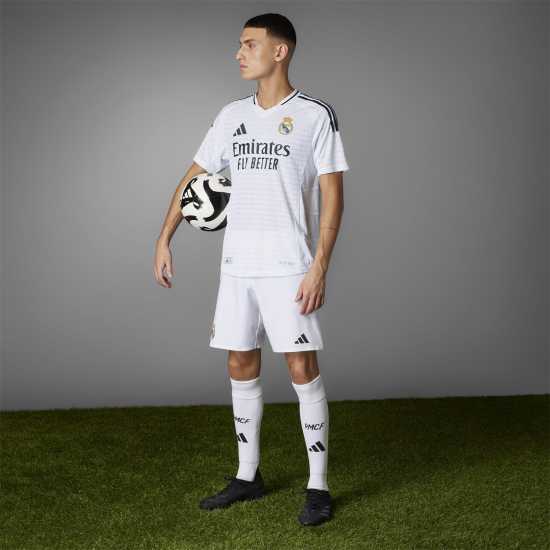 Футболни отбори и стоки Adidas Домакинска Футболна Фланелка Real Madrid Authentic Home Shirt 2024 2025 Adults Adidas Домакинска Футболна Фланелка Real Madrid Authentic Home Shirt 2024 2025 Adults Футболни отбори и стоки