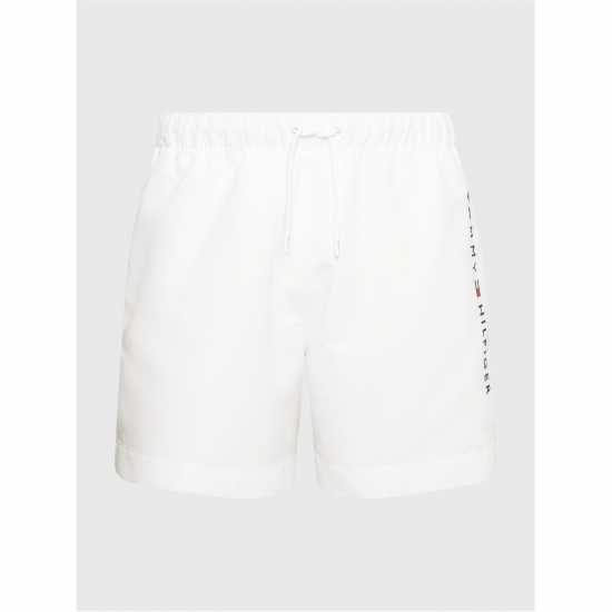 Tommy Hilfiger Medium Drawstring Swim Shorts White YBR Мъжки къси панталони