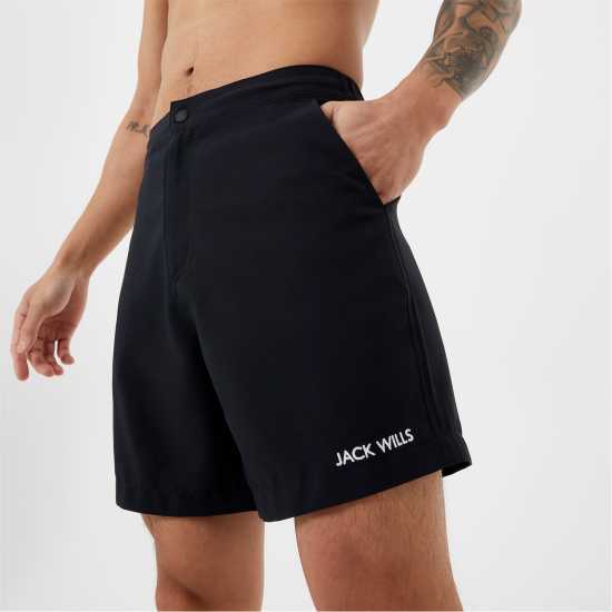 Jack Wills Resort Swim Short Black Мъжки къси панталони