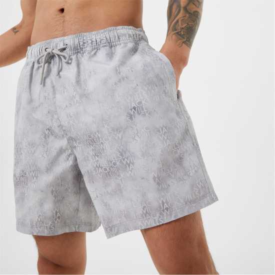 Jack Wills Washed Print Swim Short  Мъжки къси панталони
