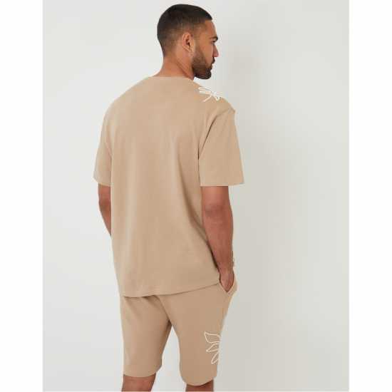 Threadbare Men's Granada Knitted T-Shirt Камък 