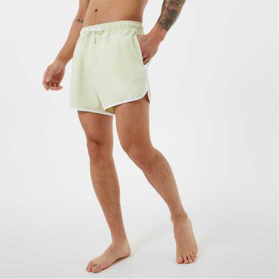 Jack Wills Logo Swim Shorts Lime Мъжки къси панталони