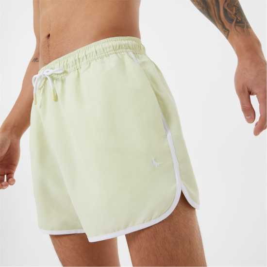 Jack Wills Logo Swim Shorts Lime Мъжки къси панталони