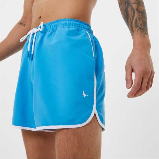 Jack Wills Logo Swim Shorts Malibu Blue Мъжки къси панталони